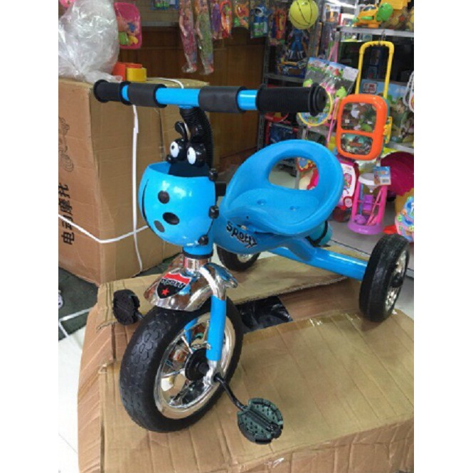 [Trợ giá] Xe đạp 3 bánh con bọ có giỏ, bình nước cho bé 2-5 tuổi