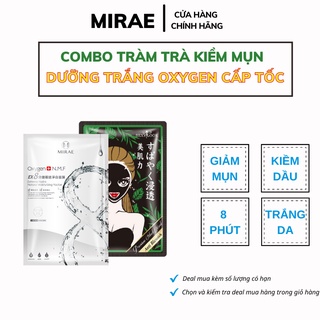 Combo Tràm trà kiềm mụn - Dưỡng trắng Oxygen cấp tốc 8 phút sự kết hợp hoàn hảo giữa Mirae với Sexylook 20g/miếng