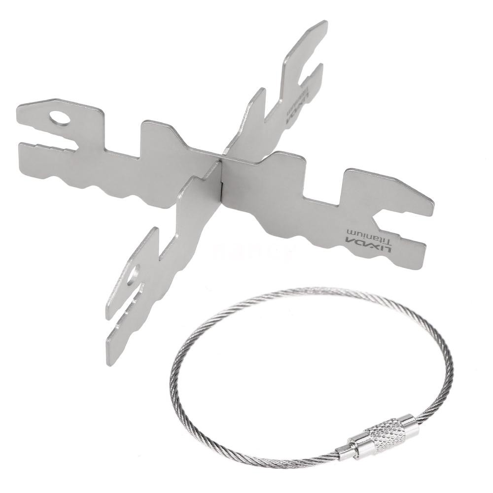 Giá đỡ bếp cồn lixada titanium tiện dụng khi đi dã ngoại