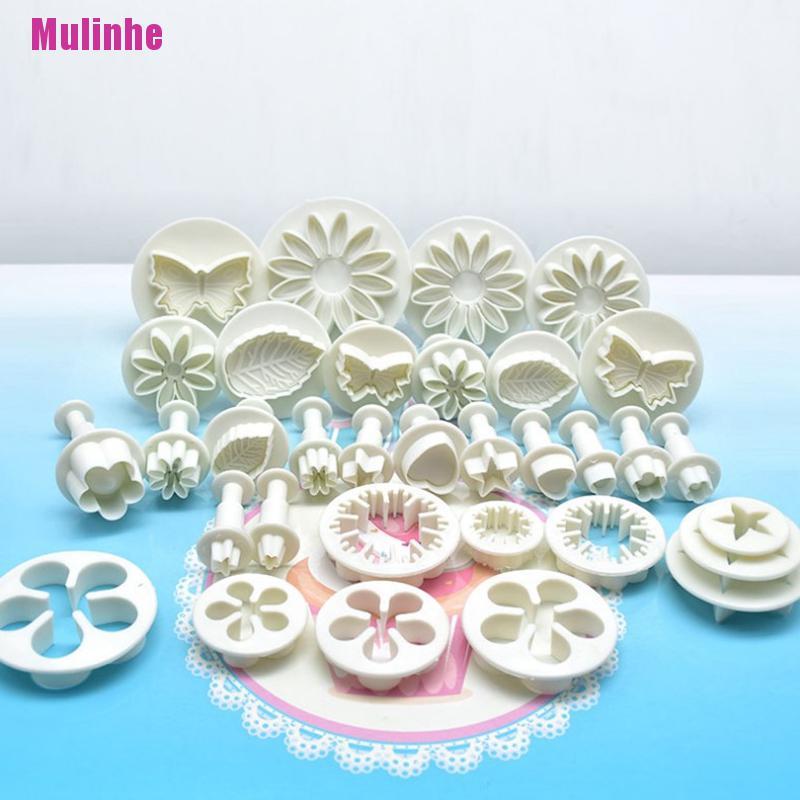 Bộ 33 Khuôn Nhấn Tạo Hình Bánh Quy DIY