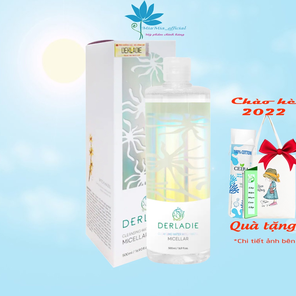 Nước Tẩy Trang Cây Phỉ DERLADIE Cleansing Water Witch Hazel Cho Mọi Loại Da Nhập Khẩu Chính Hãng