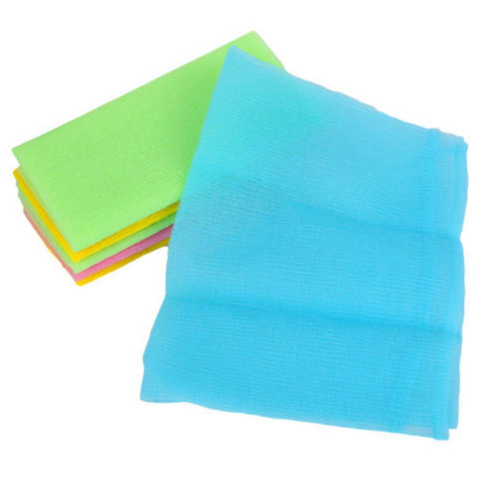 Set 1 / 3 / 5 Khăn Tắm Vải Nylon Màu Sắc Ngẫu Nhiên