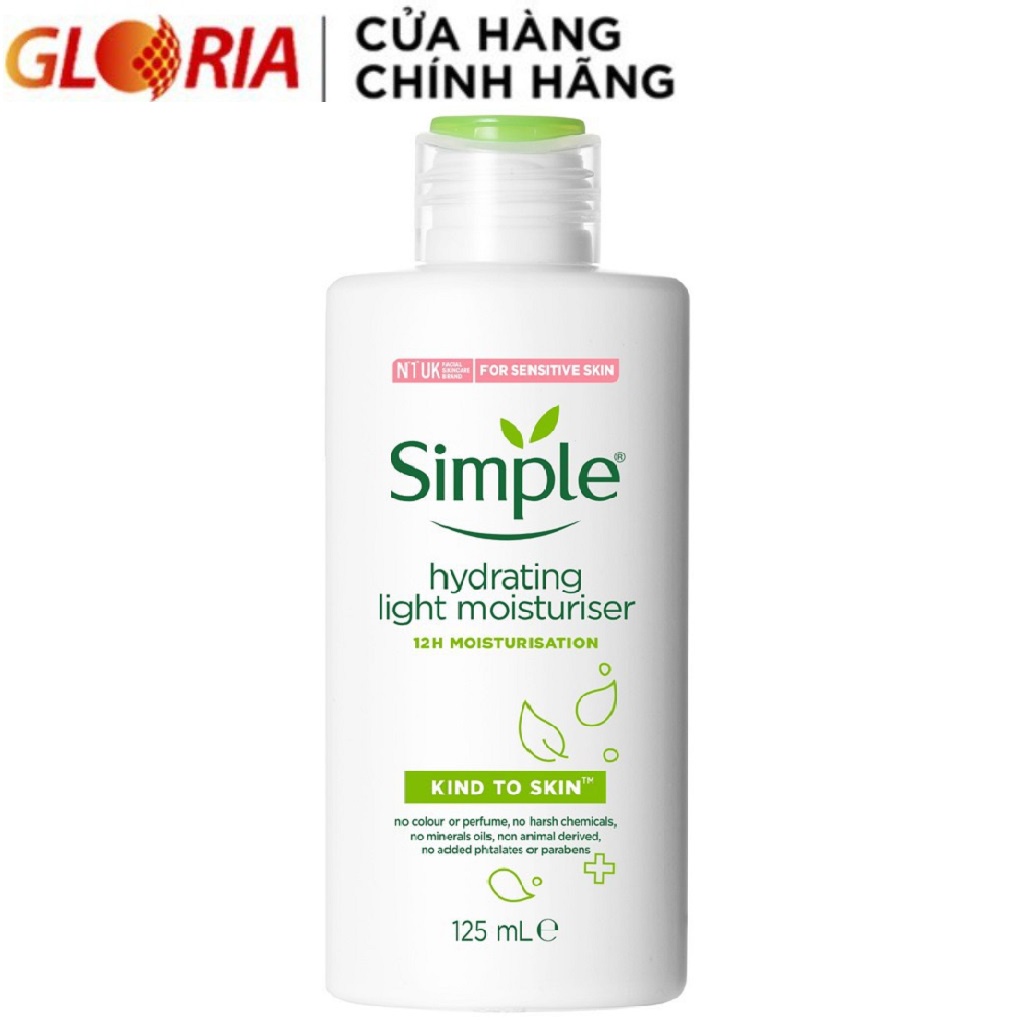 Sữa Dưỡng Da Simple Kind To Skin Hydrating Light Moisturiser 125ml