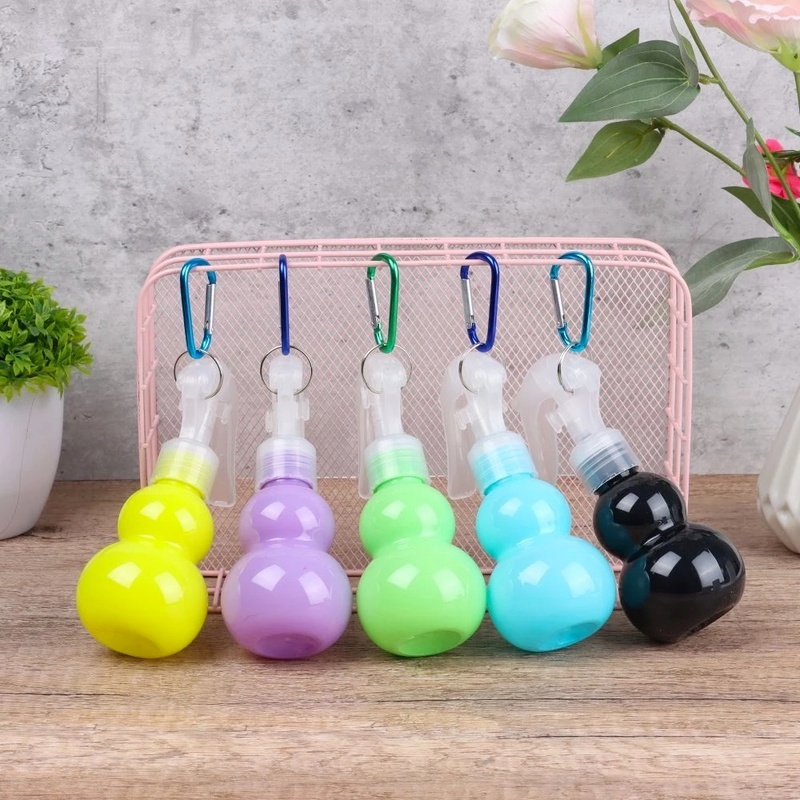 Bình xịt nước rửa tay mini hình quả bí ngô màu sắc ngẫu nhiên có móc tiện dụng khi đi du lịch 100ml