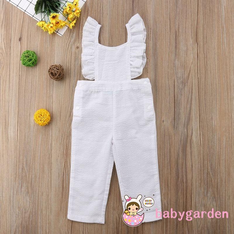 Bộ Áo Liền Quần Vải Cotton Dễ Thương Cho Bé Gái