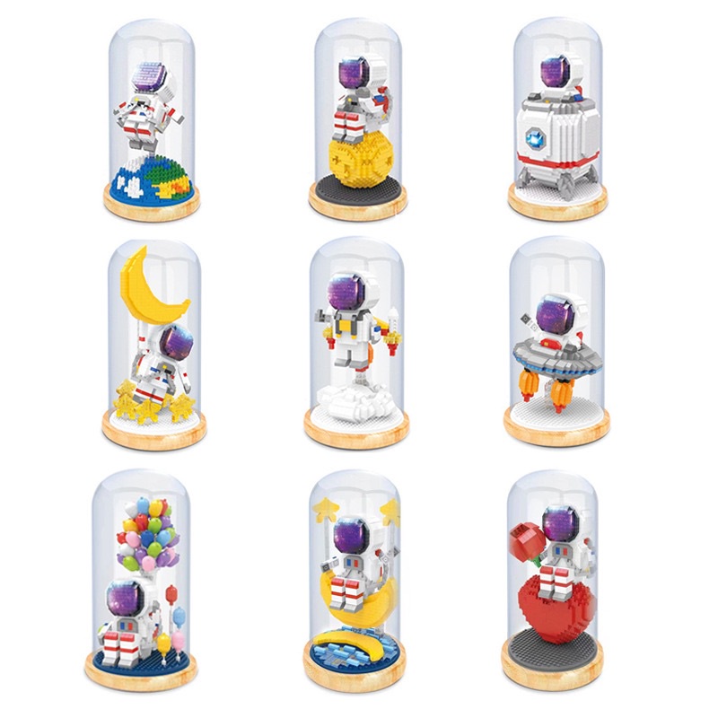 Bộ Đồ Chơi Lắp Ráp Mô Hình Phi Hành Gia Có Vỏ Bọc Dành Cho Trẻ Em