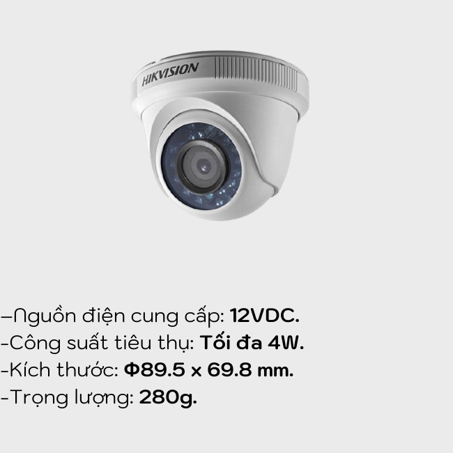 CAMERA HIKVISION DS-2CE56DOT-IRP (HD-TVI 2M)