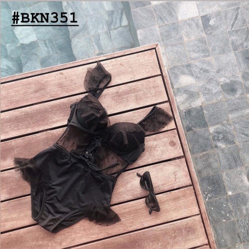 [BKN351] &lt;HÀN&gt; BODYSUIT NÂU TÂY MIX REN CÁNH TIÊN KIỂU HÀN