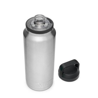 Bình Giữ Nhiệt Cao Cấp YETI Rambler 36oz (1.08L) Bottle Chug Cap - Màu Stainless