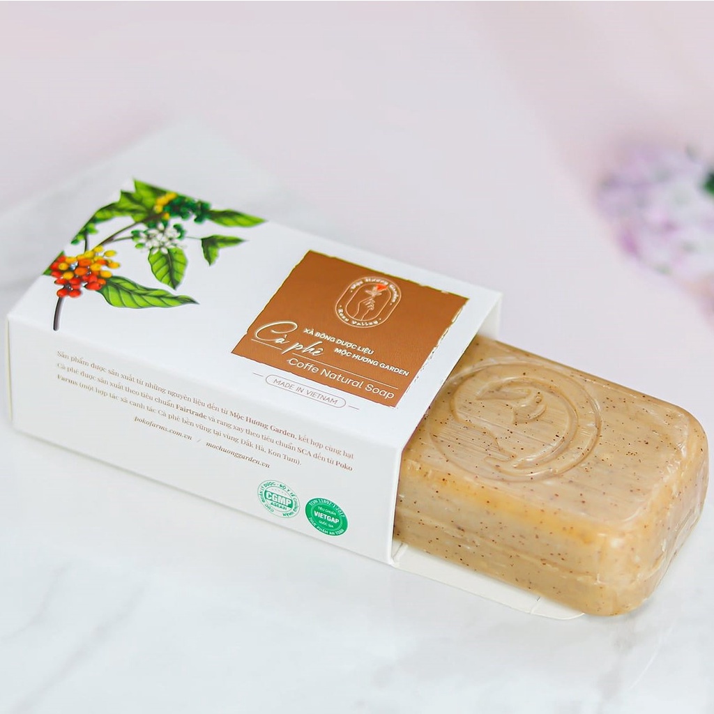 Xà Bông Dược Liệu Mộc Hương Garden Thanh Mộc Hương, Xà Bông Sinh Dược 100% Thiên Nhiên