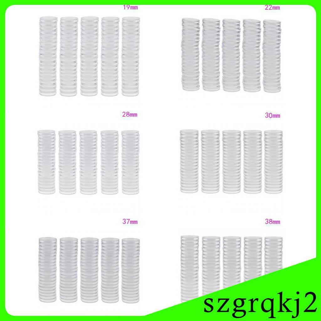 100 Hộp Nhựa Tròn Trong Suốt Đựng Tiền Xu Mới Nhất