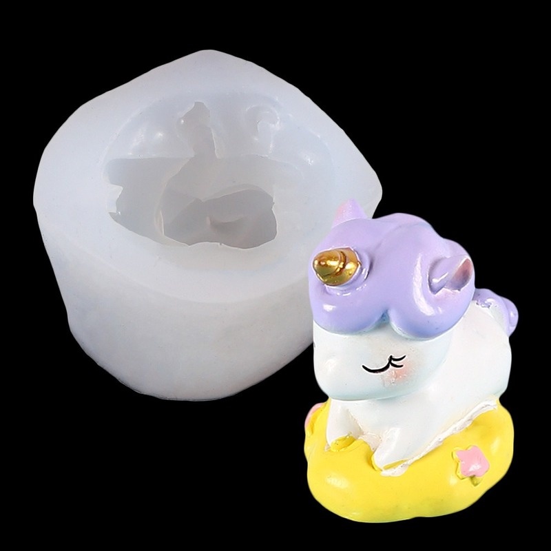 Khuôn Làm Bánh Chất Liệu Silicone Hình Kỳ Lân Dễ Thương