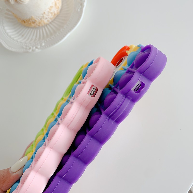 Ốp điện thoại silicon mềm màu hình gấu dễ thương cho iPhone 6 plus/6s plus/7 plus/8 plus/X/Xs/Xs Max/11/11 pro Max