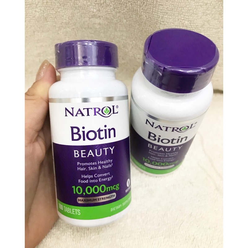 Natrol Biotin 10000 mcg viên uống hỗ trợ mọc tóc,móng..