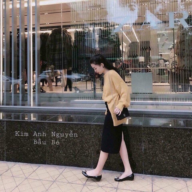 Chân váy len xẻ sau qua gối - HÌNH VÀ CLIP CHÍNH CHỦ | BigBuy360 - bigbuy360.vn