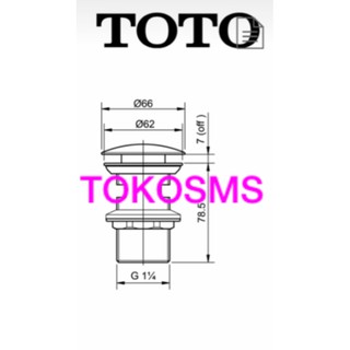 Bộ xả nhấn Toto T6JV6