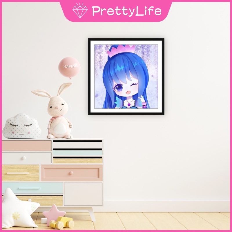 Bộ Tranh Đính Đá Tự Làm Họa Tiết Công Chúa Ye Luoli 2022 Kích Thước 30x30cm