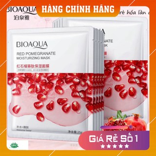 Mặt nạ ❤️𝑭𝒓𝒆𝒆𝒔𝒉𝒊𝒑❤️ mặt nạ lựu đỏ bioaqua cấp ẩm,trắng da chính hãng nội địa trung