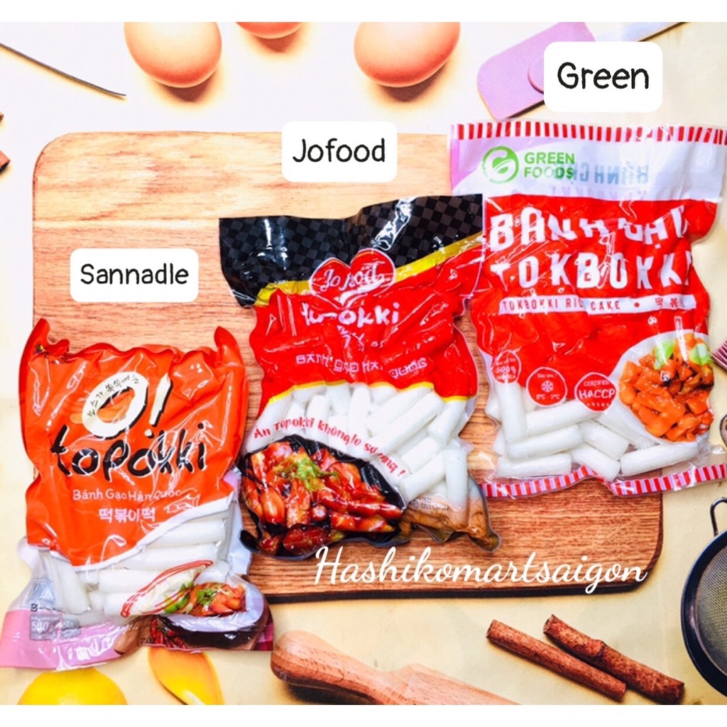 Bánh gạo tokbokki Hàn Quốc gói 500g