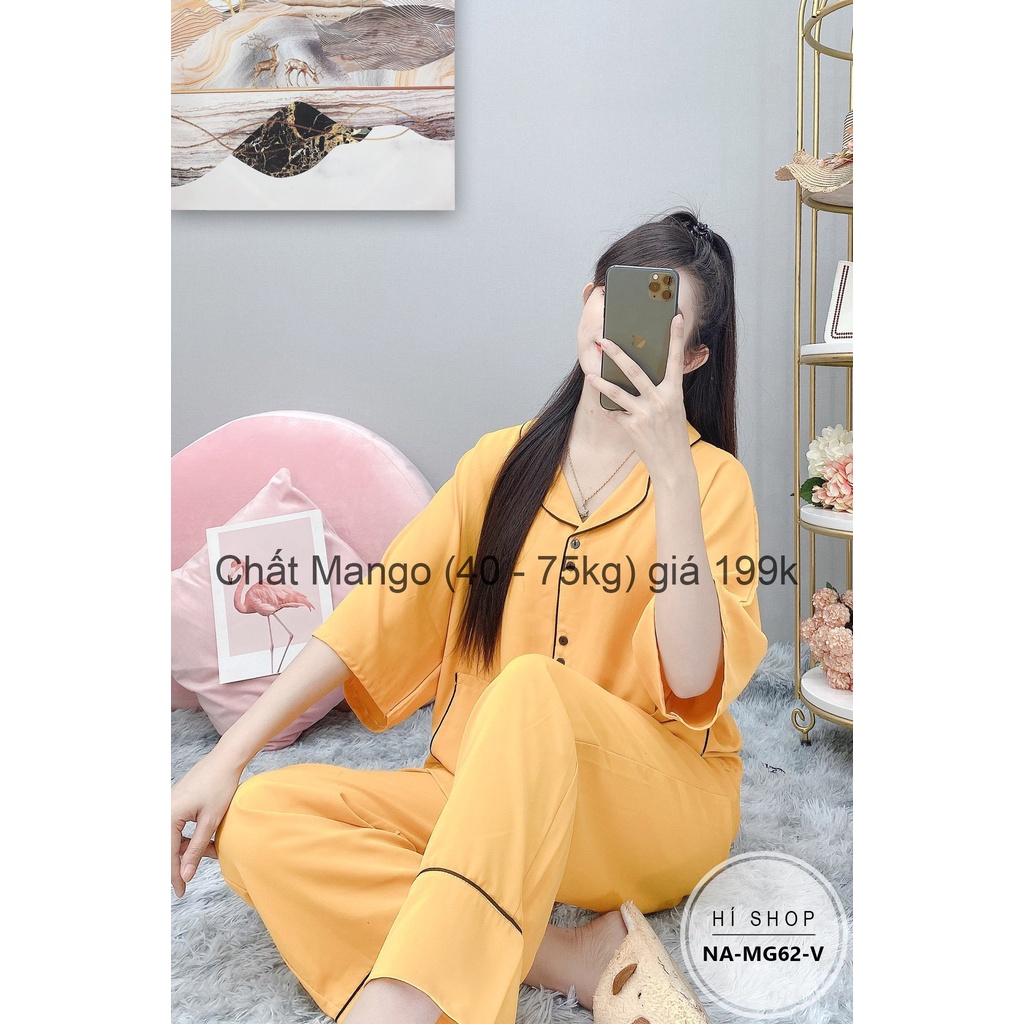 Đồ Bộ Mango Cánh Dơi Quần Dài Trơn MG62 - Hí Shop