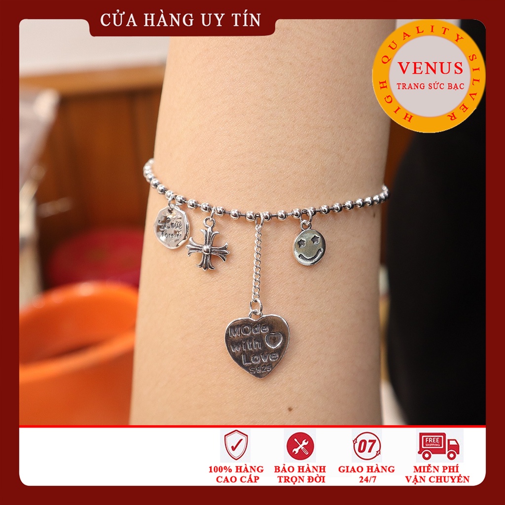 Lắc tay bạc thái thiết kế- Mã sản phẩm VENUSV28