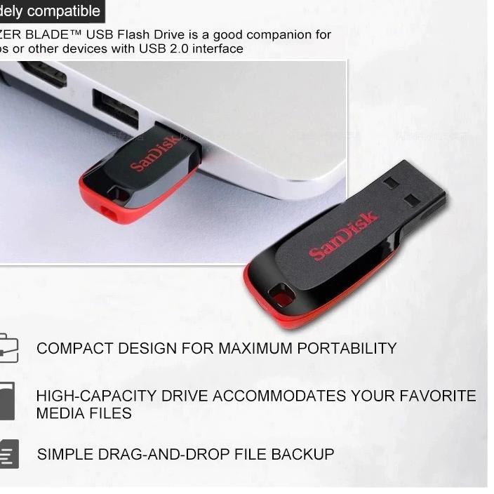 ♂ Usb 2.0 Cruzer BLADE CZ50 SANDISK 32GB ➮ | BigBuy360 - bigbuy360.vn