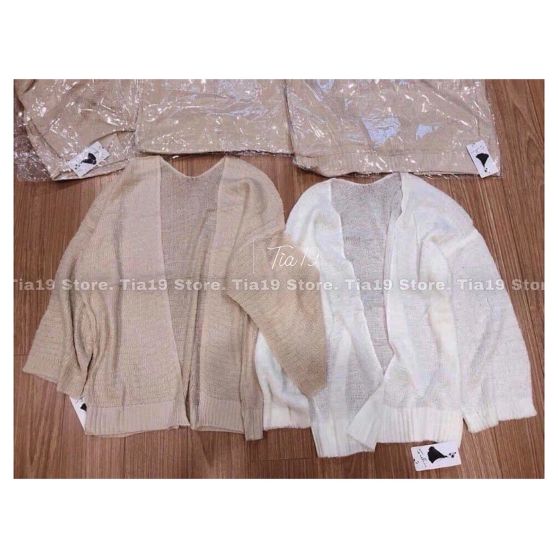 Áo cardigan len mỏng Tia19. Áo khoác len giấy ulzzang ( Ảnh thật) | BigBuy360 - bigbuy360.vn