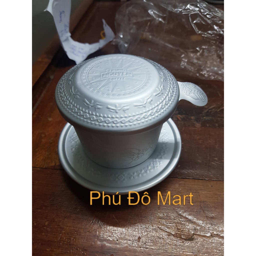 Phin Nhôm Cao Cấp Hoa Văn Trống Đồng - Trung Nguyên