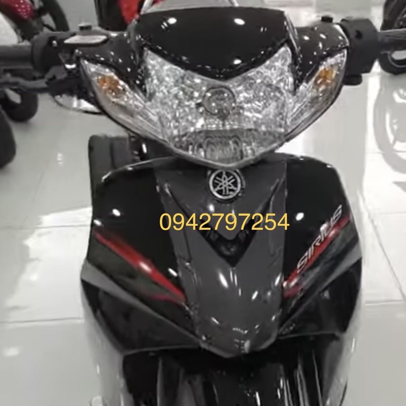 Sơn xe máy Yamaha Sirius màu Đen bóng MTP203-1K và MCP209-2K Ultra Motorcycle Colors