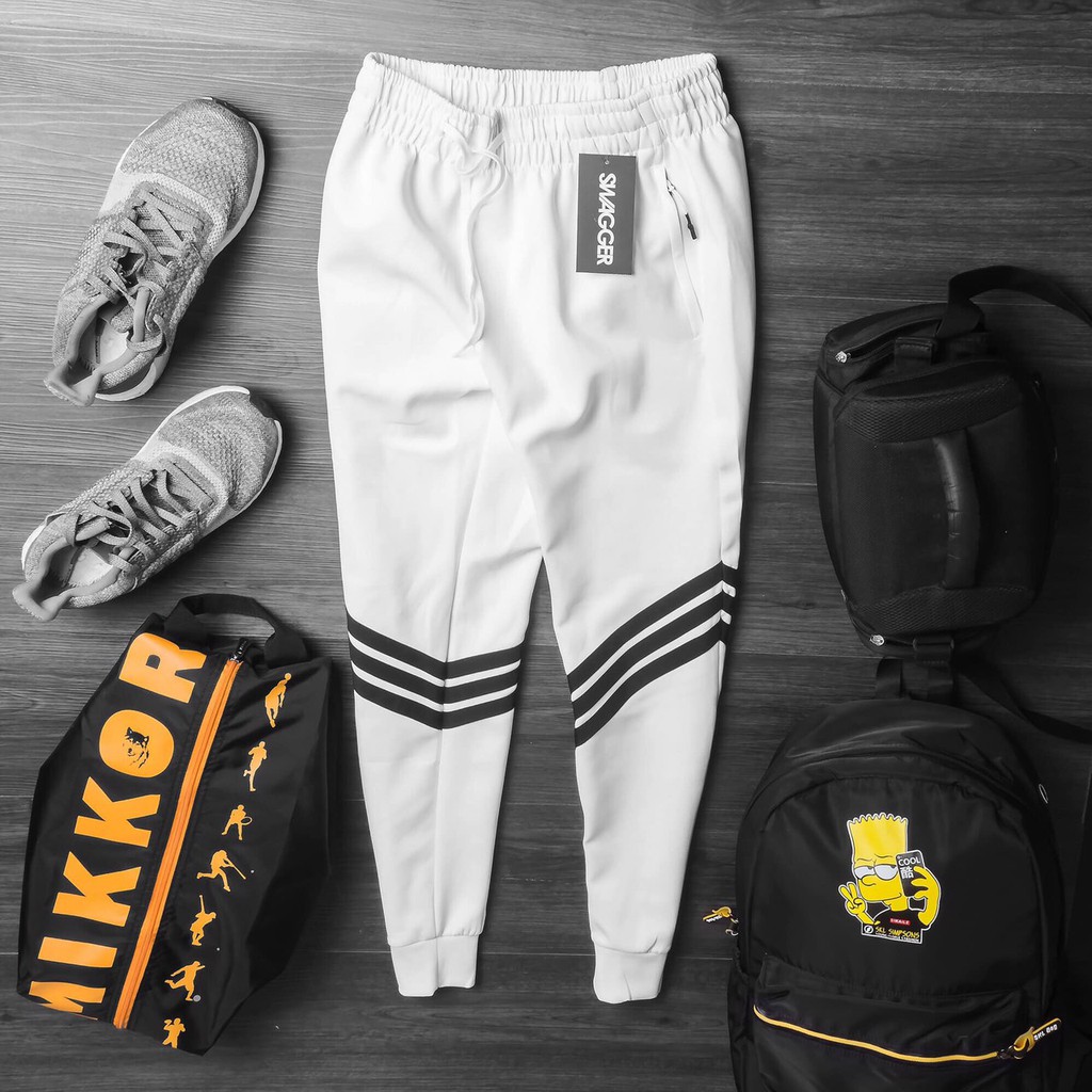 [Mã SKAMSALEP6 giảm 10% TỐI ĐA 100K đơn150K] Freeship50K Quần Jogger 007_viền gối_nhiều màu thời trang, phom 45-80kg | BigBuy360 - bigbuy360.vn