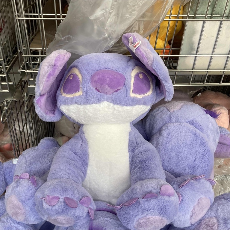 DISNEY Thú Nhồi Bông Hình Nhân Vật Lilo Và Stitch Màu Tím Dễ Thương