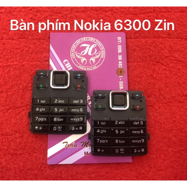 Bàn phím Nokia 6300 zin(đen)