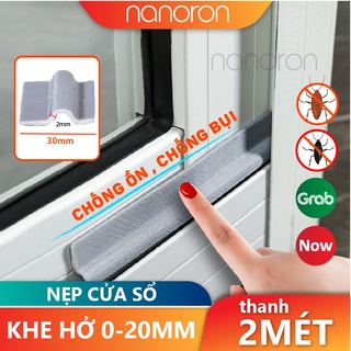 Ron cửa sổ NANORON 🔷 Thanh nẹp chặn khe hở chống bụi cách âm ngăn côn trùng  chống va đập