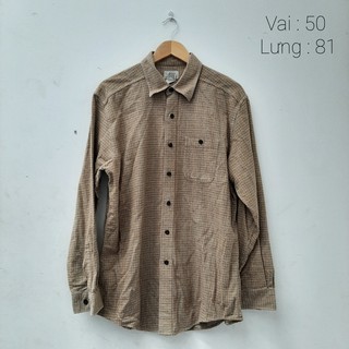 Áo sơ mi flannel 2hand chụp thật