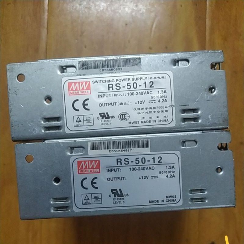 Nguồn  Meanwell 12V-4A. Hàng cũ tháo máy.