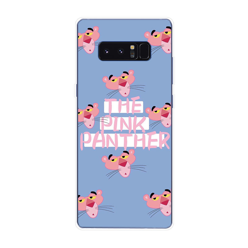 Ốp Lưng Samsung Galaxy S7 Edge S8 S8+ Plus TPU mềm Case Báo Hồng