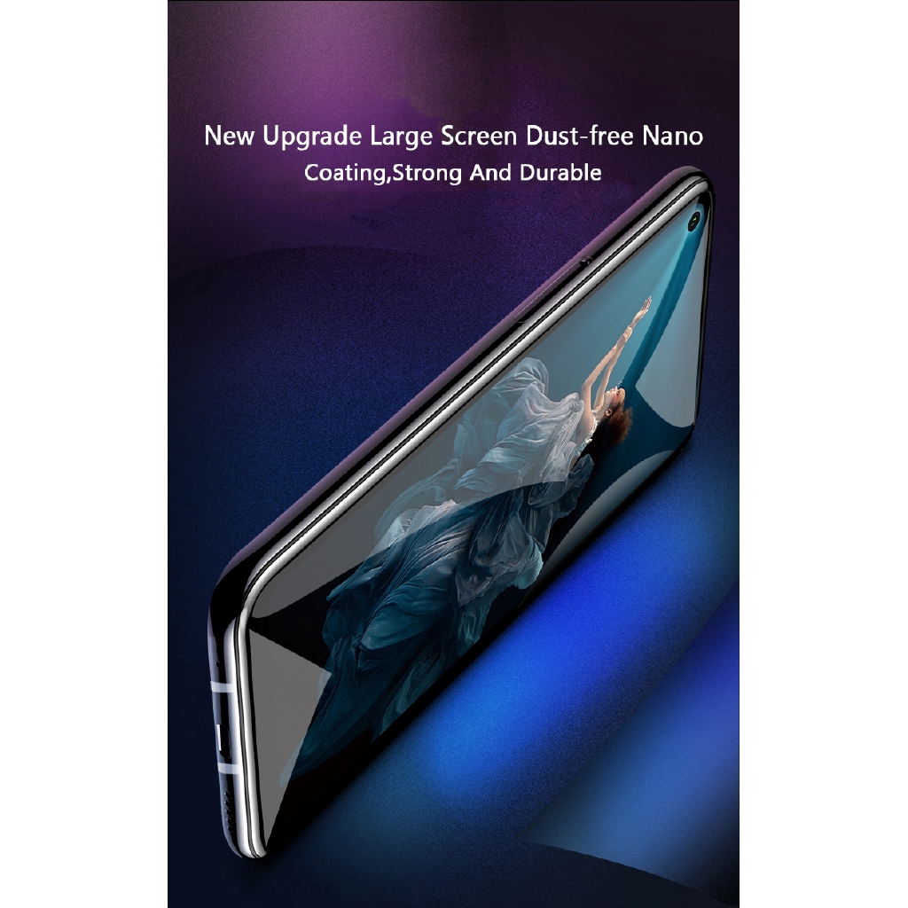 OPPO A92 9D Glass Film Screen Protector Tempered Glass Tempered 9D Curved Fill Cover
