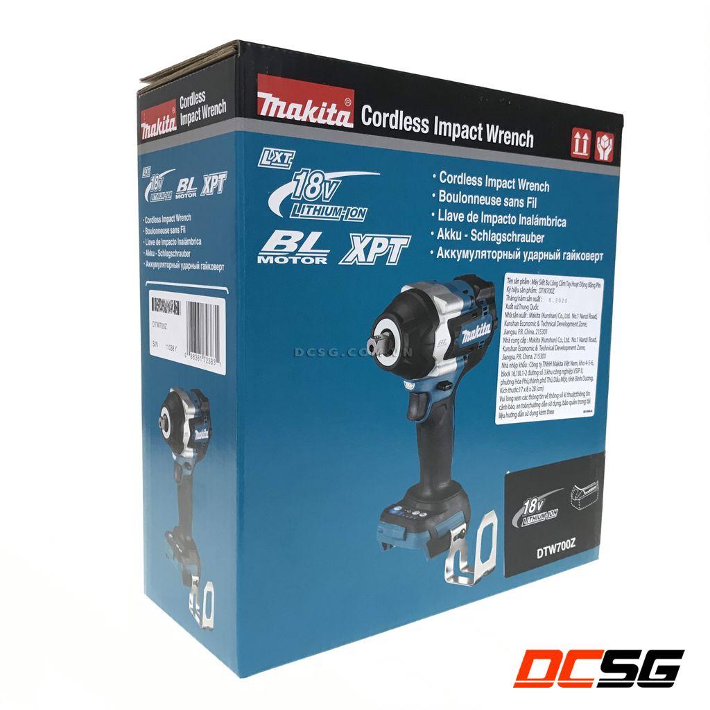 Máy siết bu lông 12.7mm dùng pin 18V Makita DTW700Z (không pin sạc) | DCSG