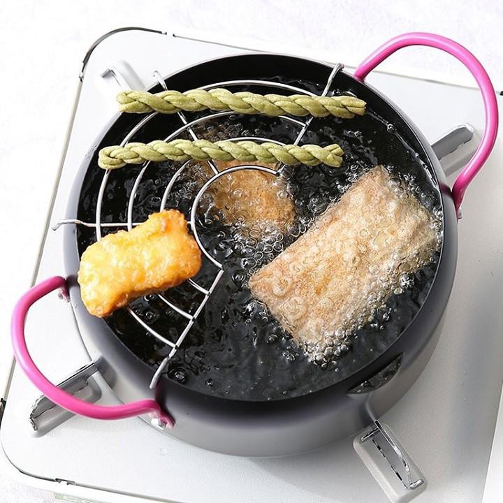 Nồi Chiên Kèm Khay Hứng dầu chống dính - siêu tiện lợi