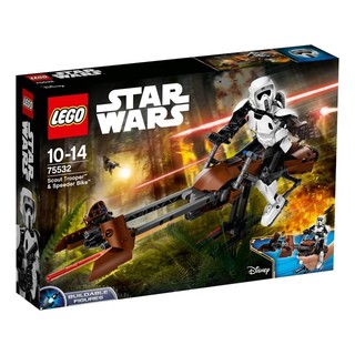 Lego Star Wars 75532 - Scout Trooper & Speeder Bike - Bộ xếp hình Lego nhân vật Scout Trooper & Speeder Bike
