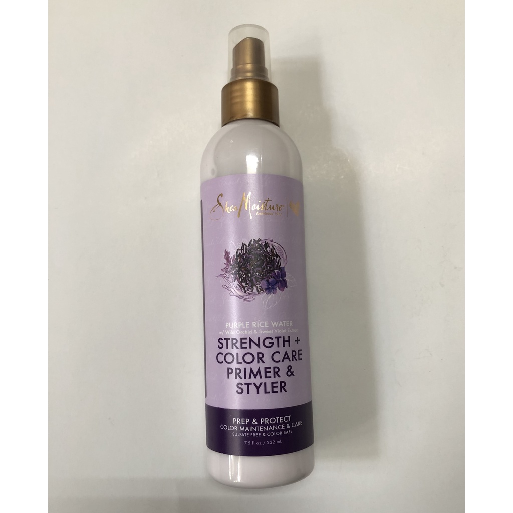 Xịt dưỡng tóc màu SheaMoisture Purple Rice Water Strength 222ml - Mỹ