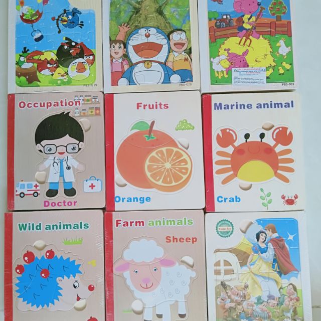 Sách ghép gỗ cho bé