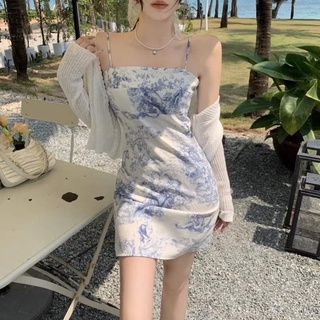 Váy body loang