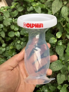Cốc hứng +hút sữa sillicon Dolphin