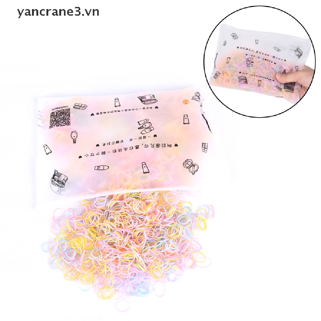 Set 2500 Dây Chun Buộc Tóc Trong Suốt Co Giãn Cho Bé yancrane3.vn