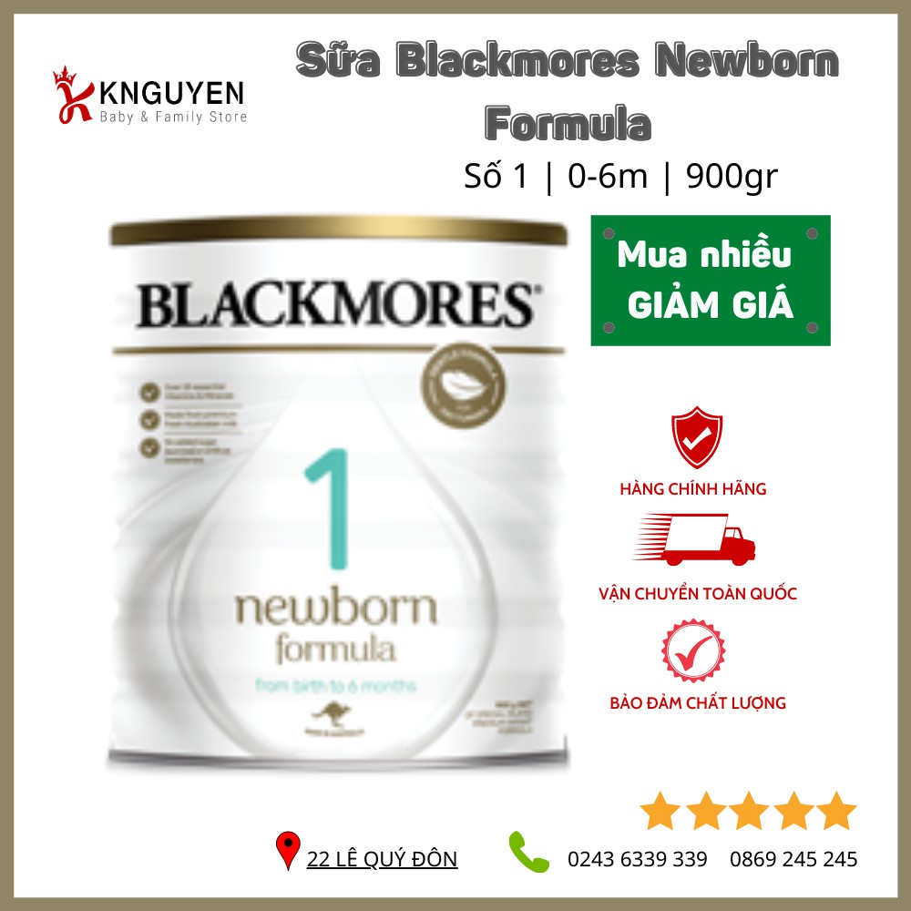 Sữa bột Blackmores [Giá tốt nhất] số 1, 2, 3 900g Úc