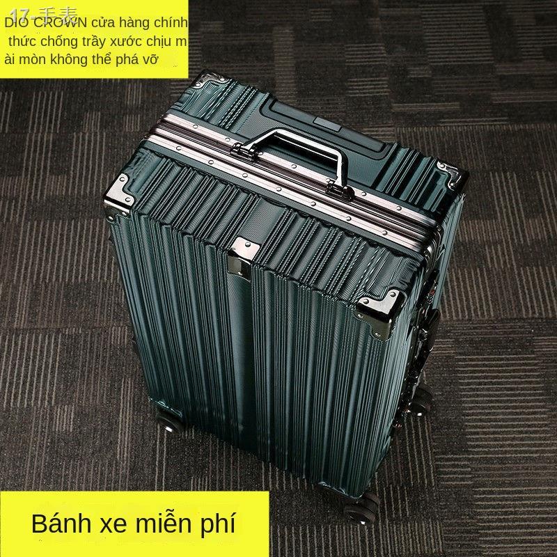 【2022】Hộp đựng vali hành lý hàn quốc khung nhôm dung tích lớn bánh xe đẩy đa năng 24 khẩu chắc chắn bền đẹp triều sinh v