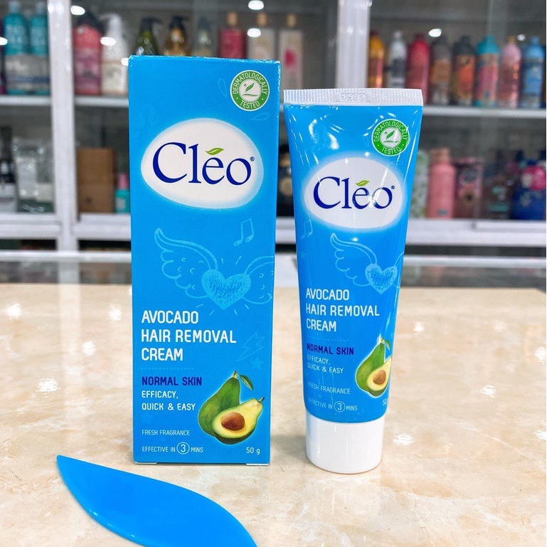 Kem Tẩy Lông Cho Da Thường Cleo Avocado Hair Removal Cream Normal Skin 50g