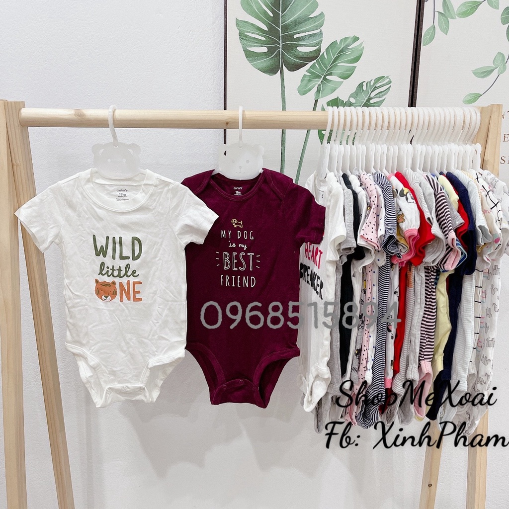 [SIZE 18M (9-11kg) LINK 2] BODYSUIT CARTER, BODYCHIP CỘC TAY MIX HÃNG CHO BÉ