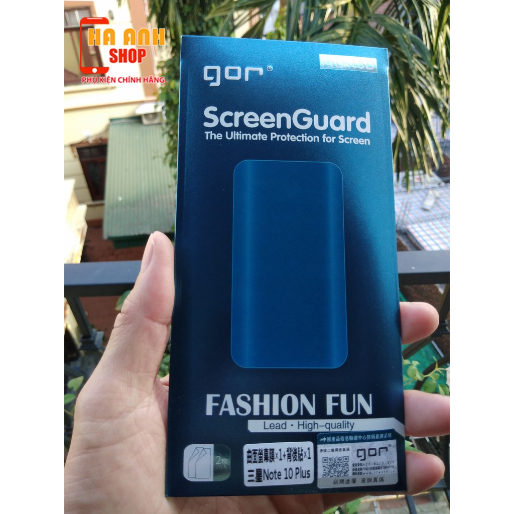 Bộ 4 Miếng Dán Dẻo Gor Samsung S8/S8+/S9/S9+/S10/S10+/S10e/S10 5G/S20/S20+/S20Ultra/S21 ultra/S22 Ultra - Chính hãng GOR